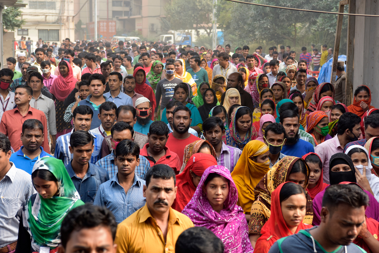 Bangladesh crowd Shutterstock